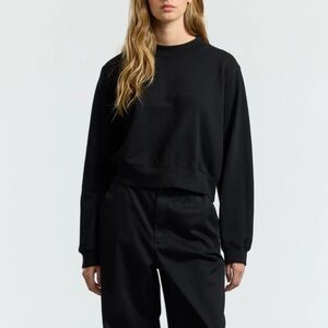 Cotton Citizen Black Milan Crewneck Sweatshirt Lounge Cozy Women’s Sz M